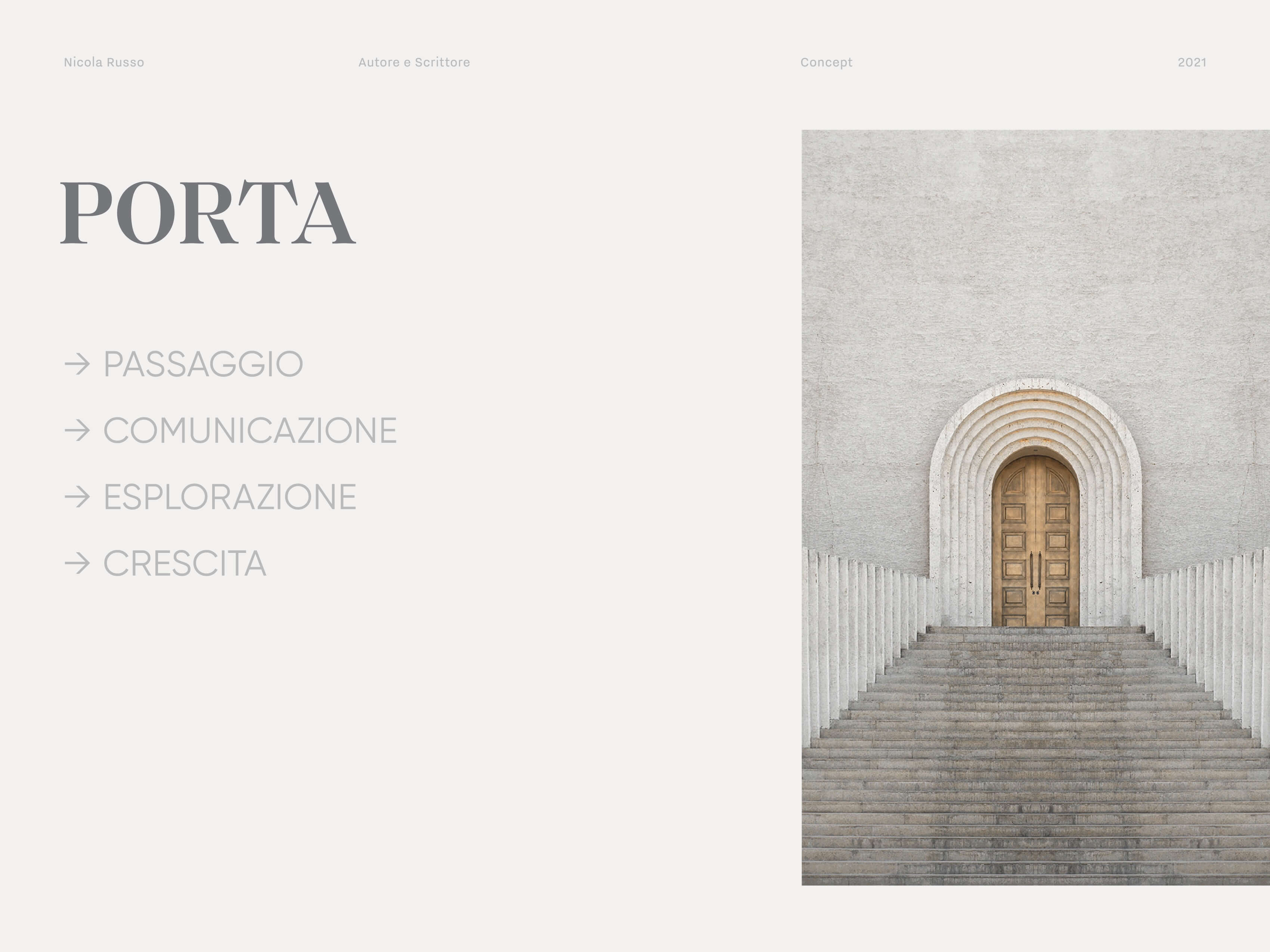 Concept ispirazionale per la realizzazione del logo e dell'identità visiva di Russo Romanzi