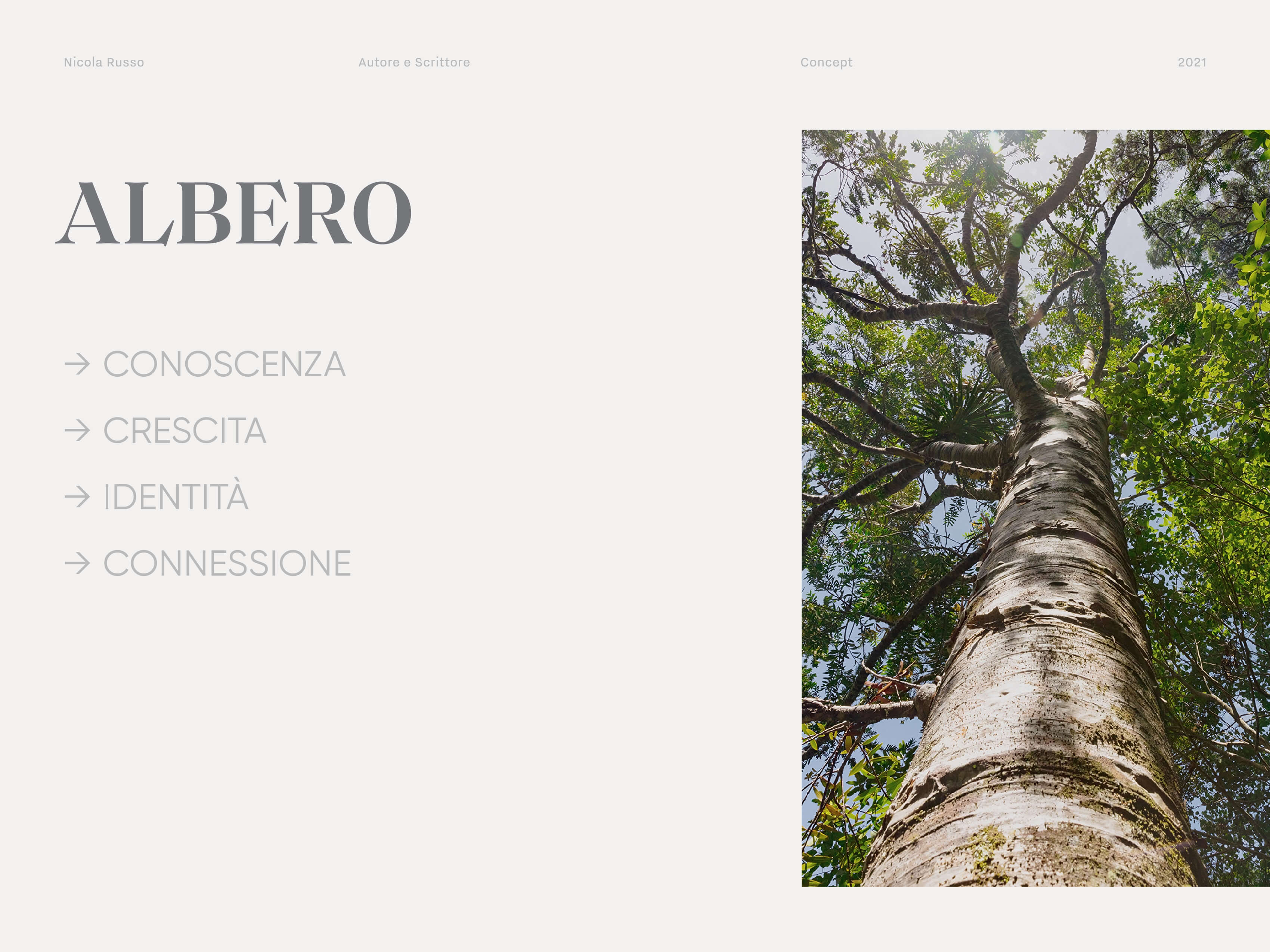 Concept ispirazionale per la realizzazione del logo e dell'identità visiva di Russo Romanzi