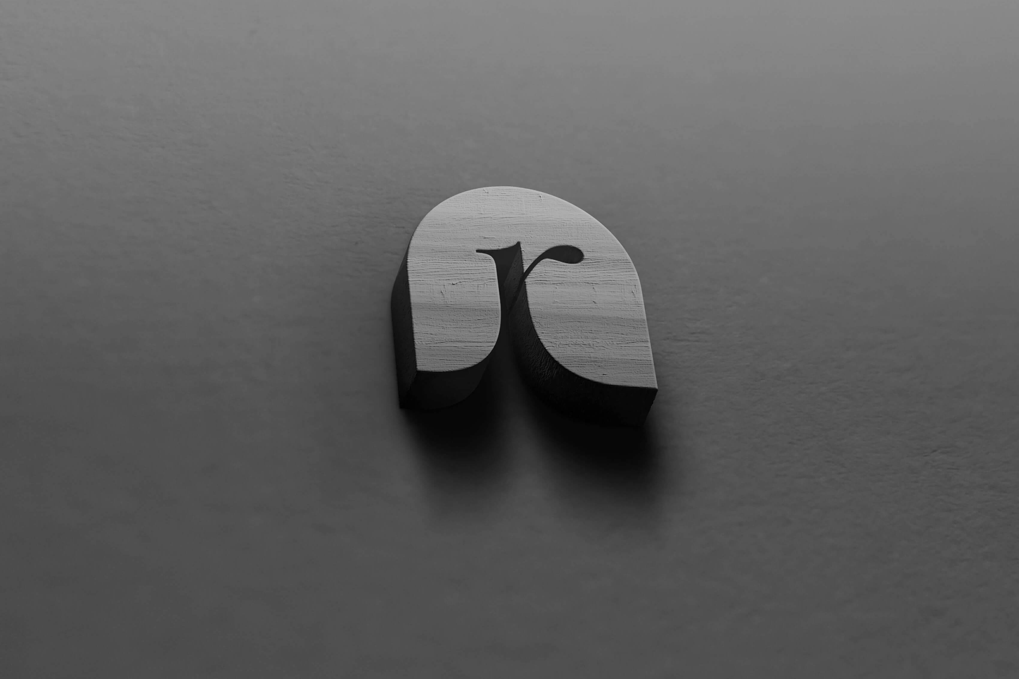 Estruso 3D del pittogramma del logo Russo Romanzi