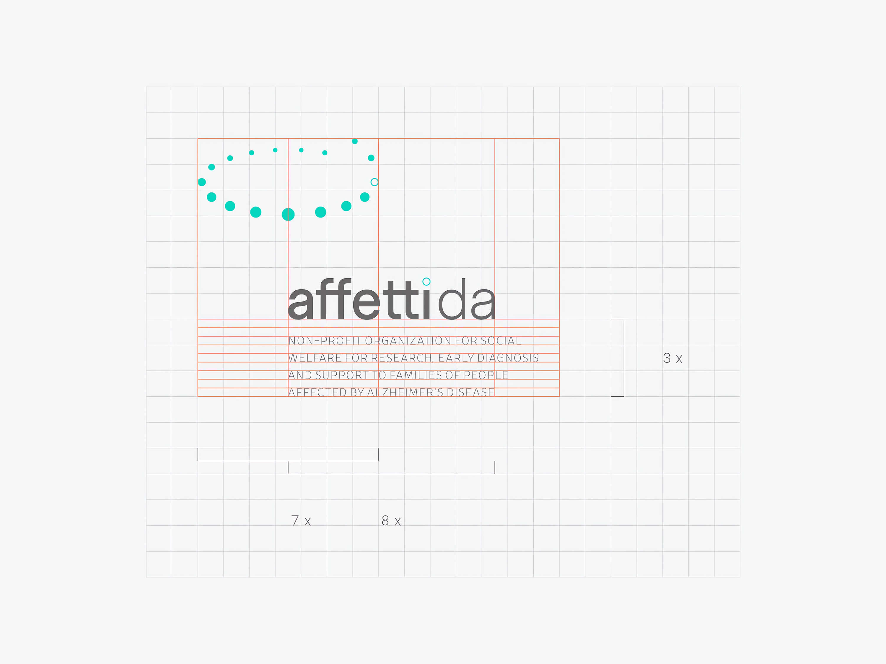 Costruzione del logo dell'associazione onlus Affetti da