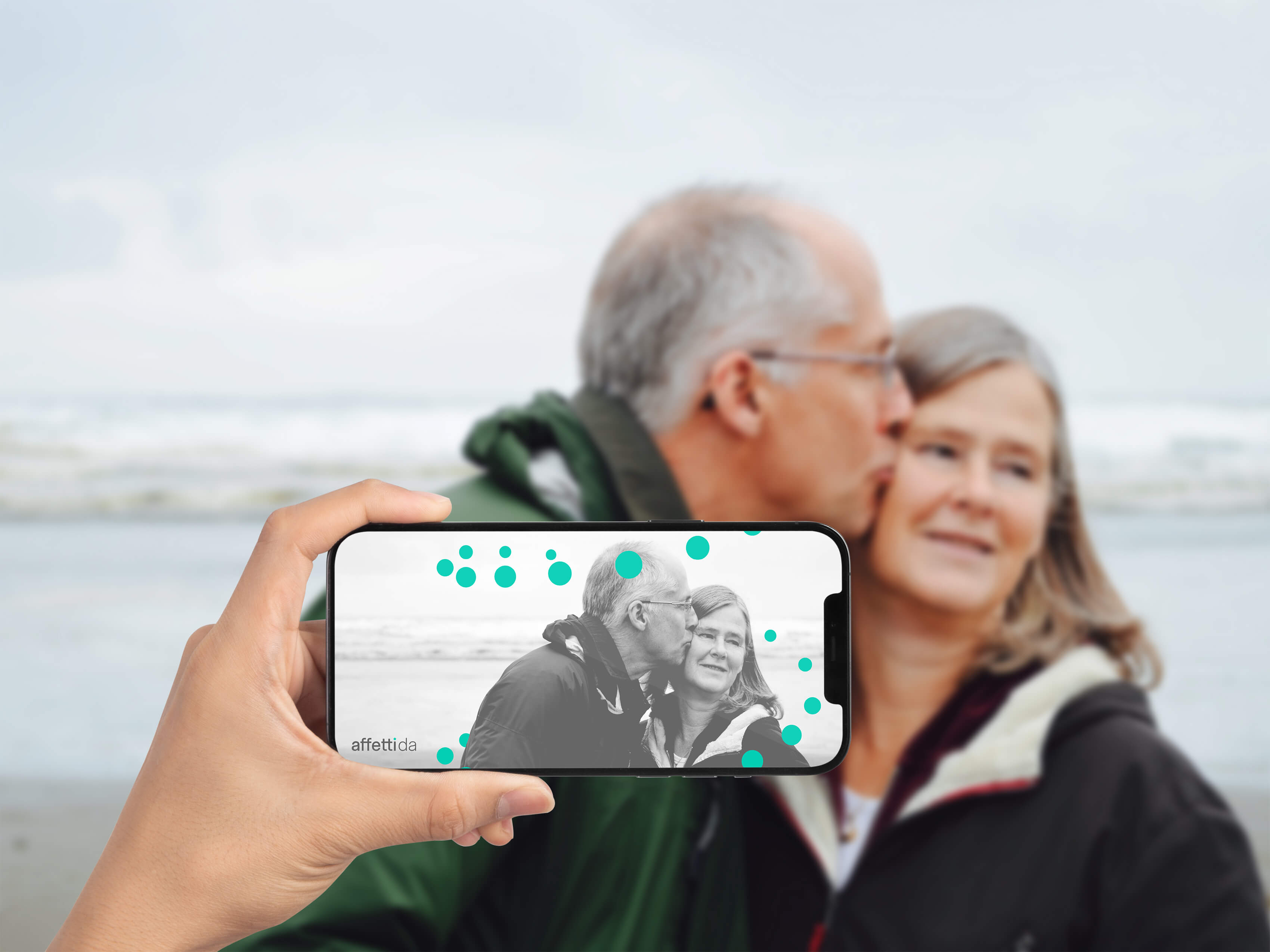 Esempio di utilizzo della realtà aumentata dell'applicazione di Affetti da