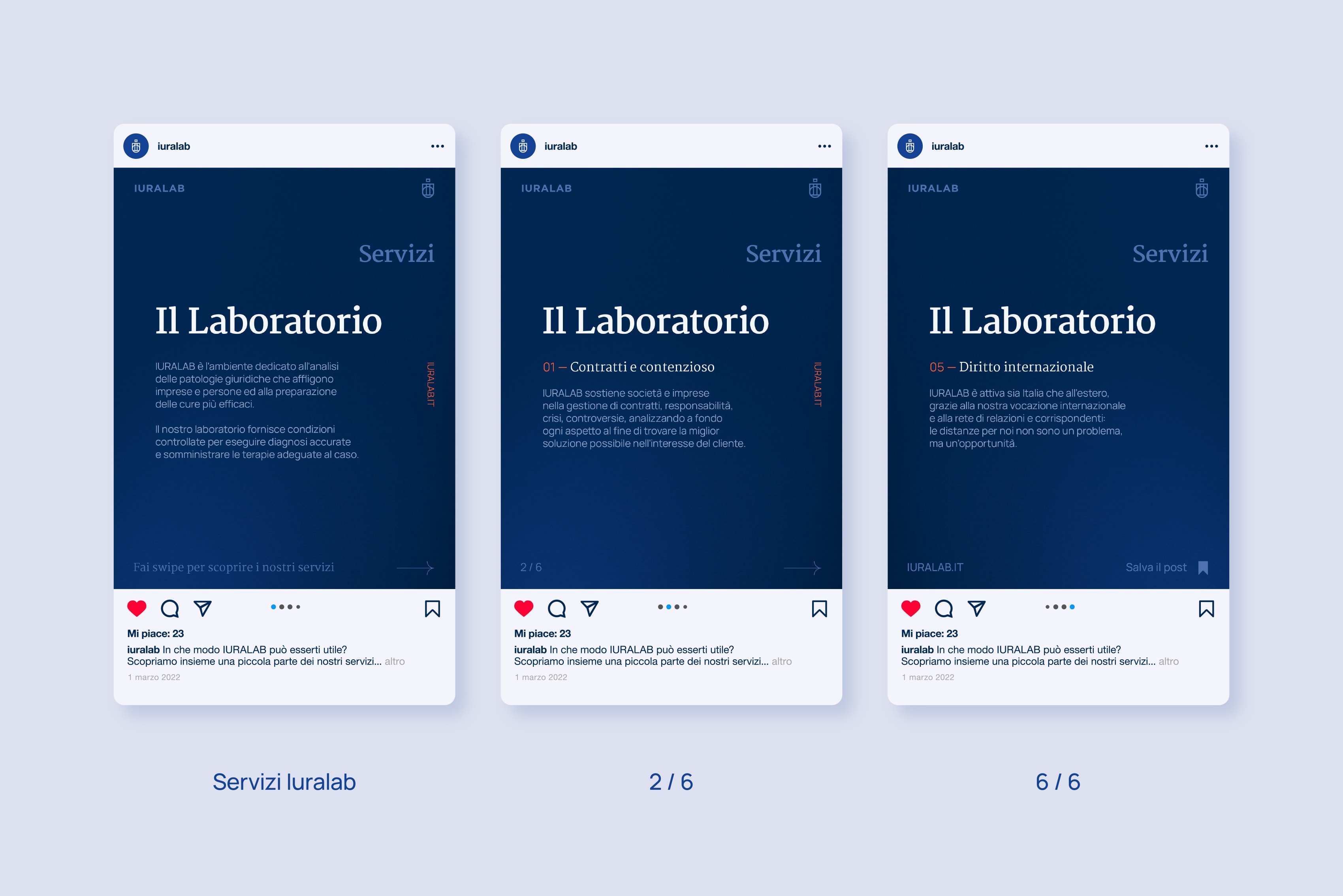 Esempio di post format per Selling del laboratorio legale Iuralab