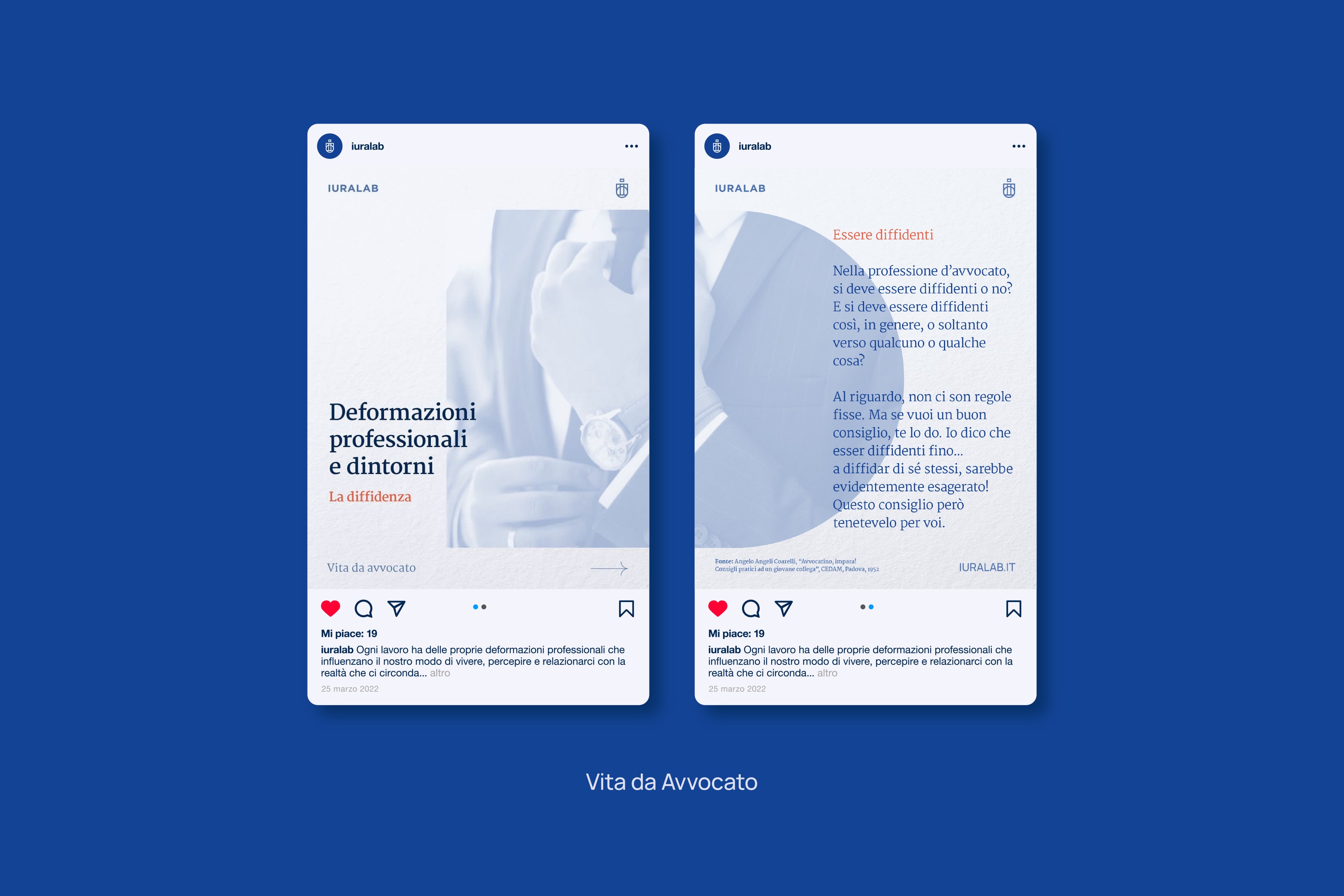 Esempio di post format per Engagement del laboratorio legale Iuralab