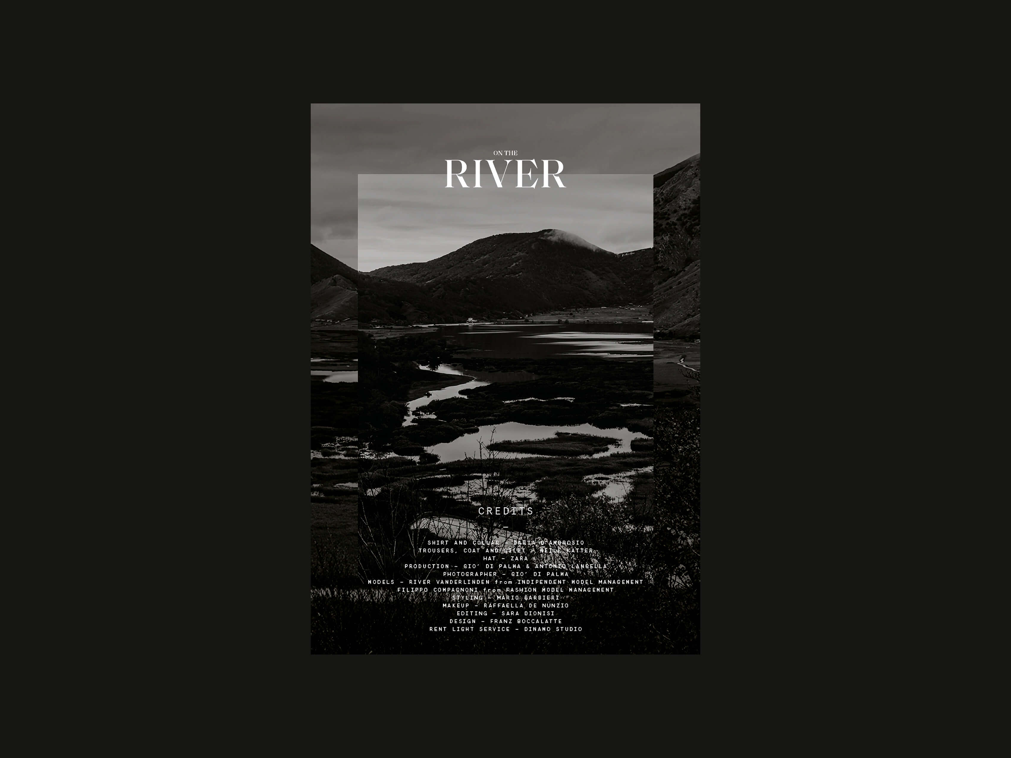 Retro copertina dell'editoriale On the River