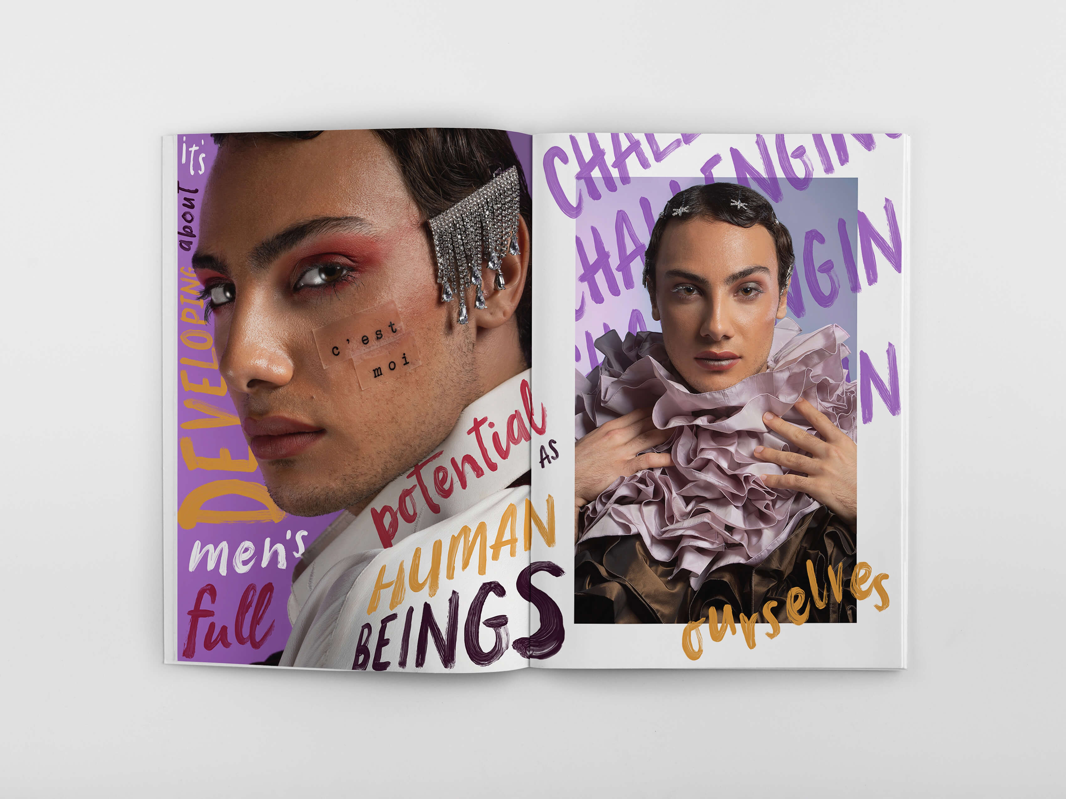 Pagine interne dell'editoriale Emasculated