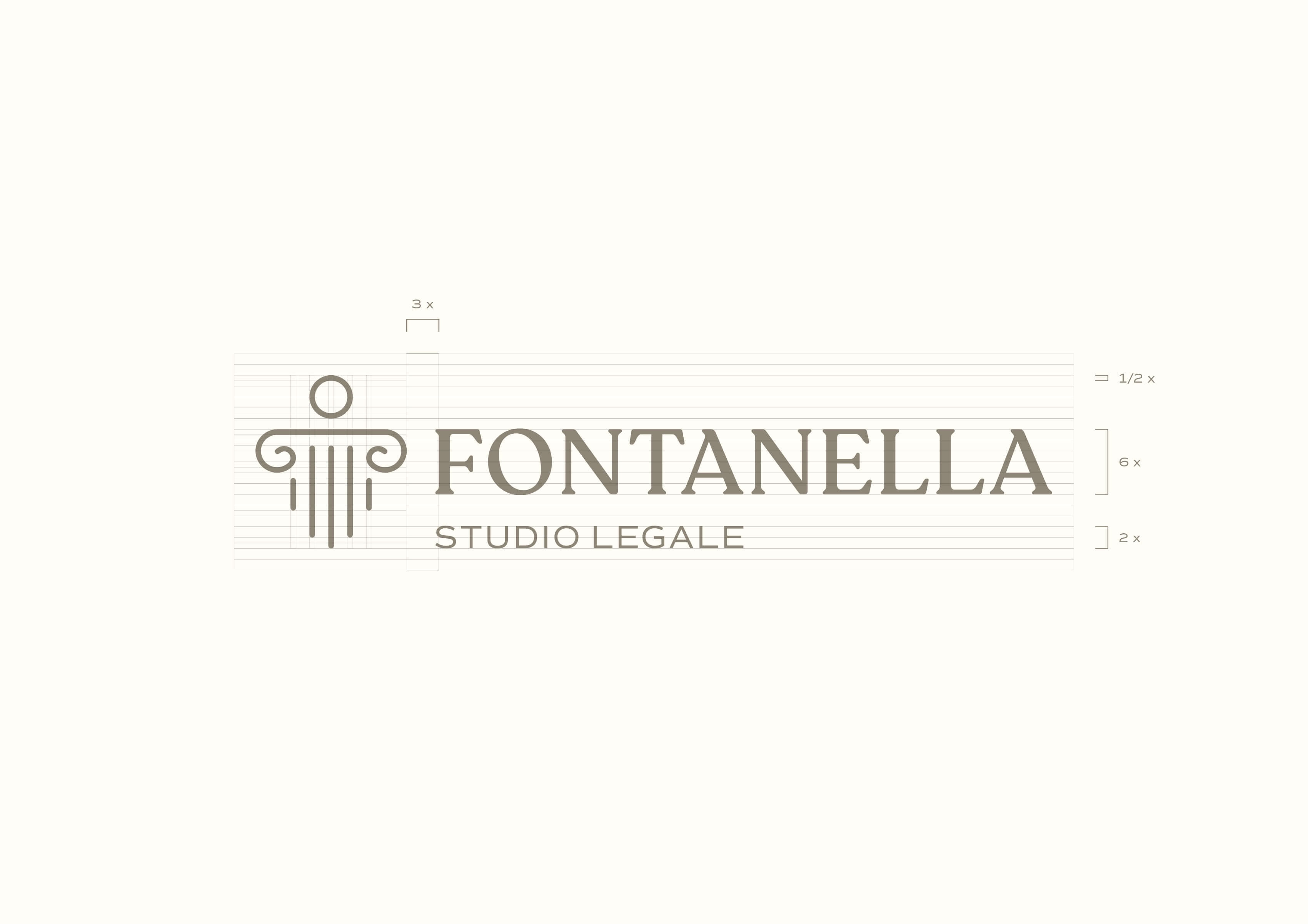 Costruzione logo orizzontale Fontanella Studio Legale