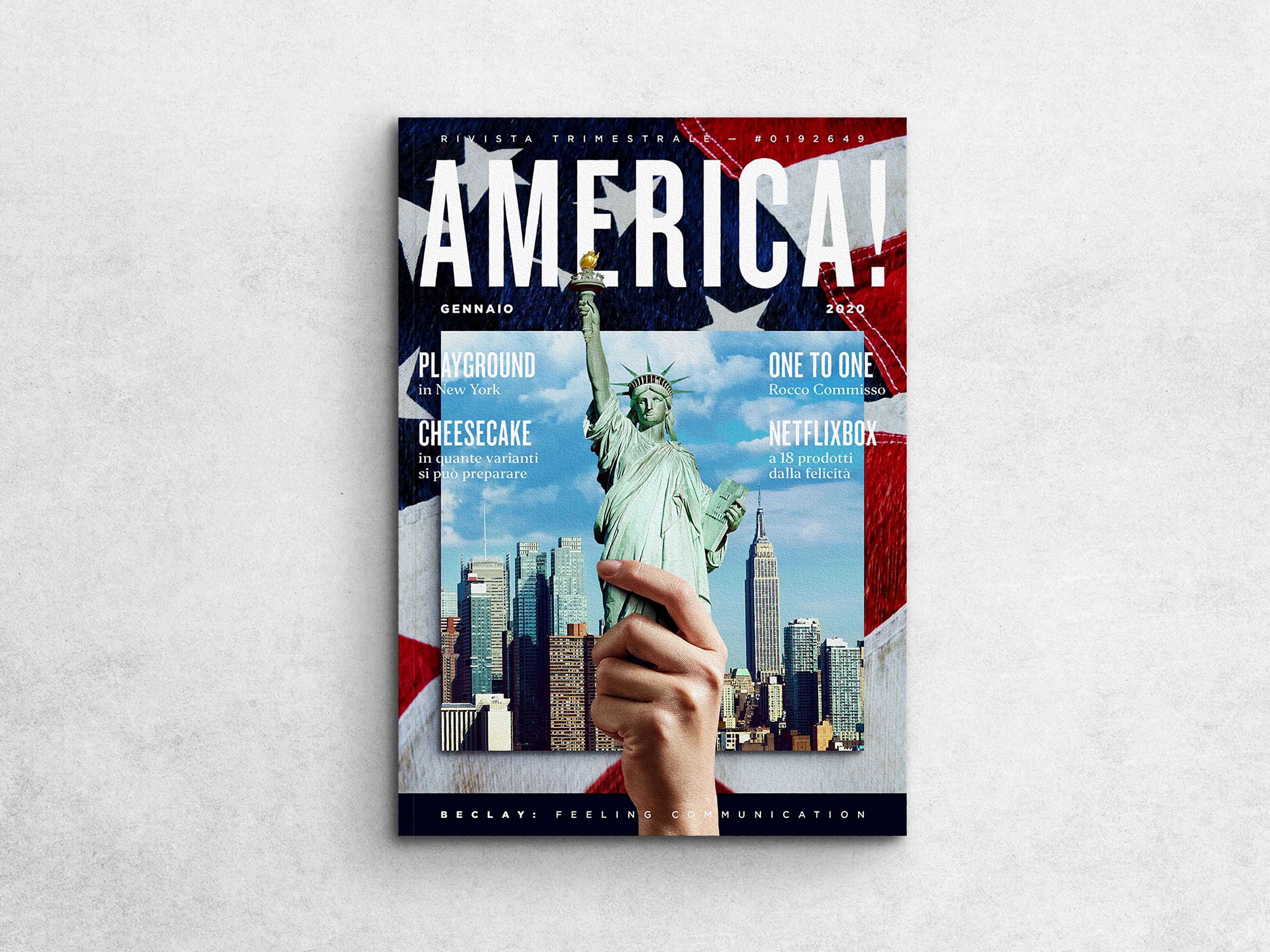 Rivista America! vista frontale dall'alto