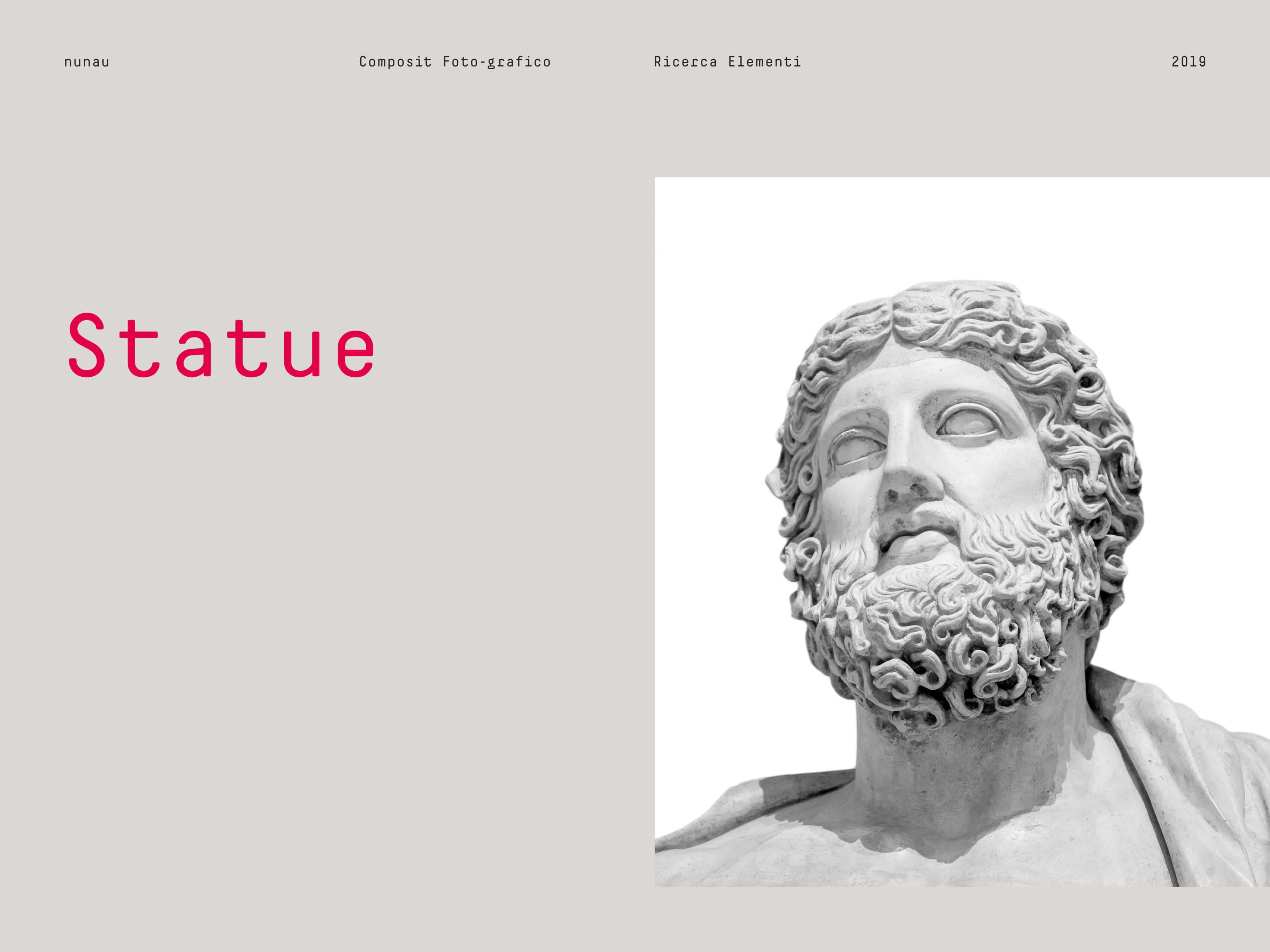 Cover statue per la realizzazione dei composit foto-grafici