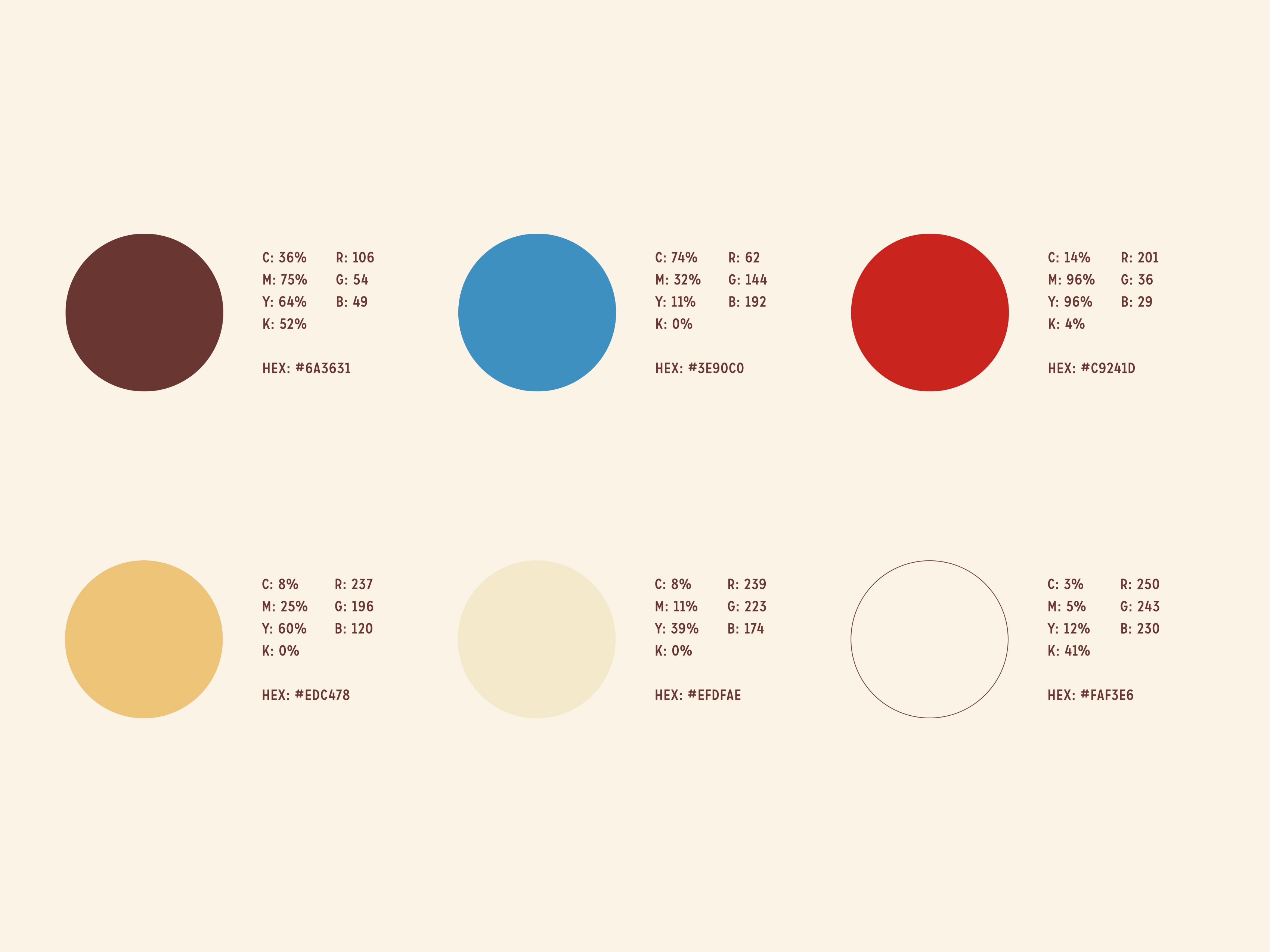 Palette colori del progetto Selva Lacandona