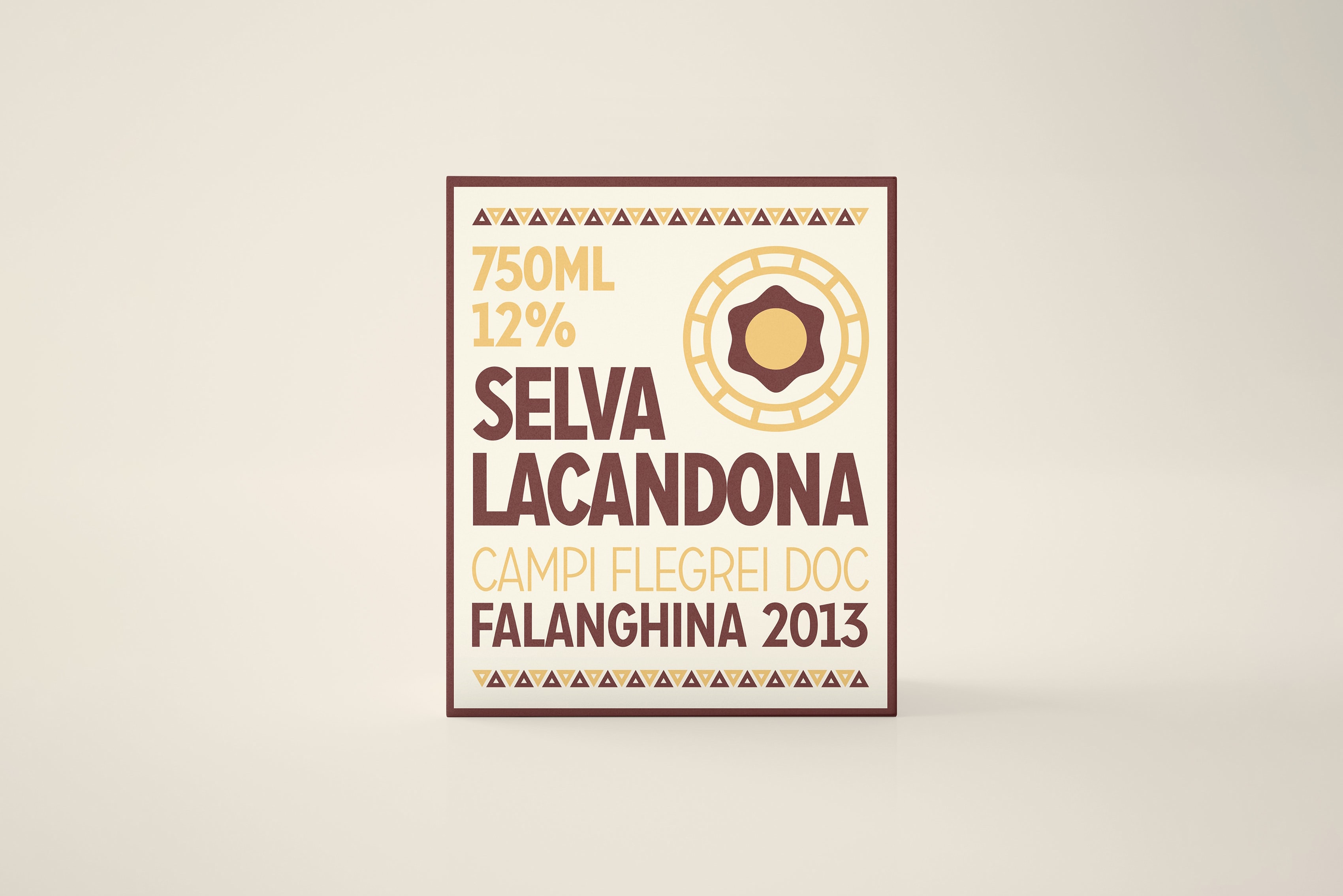 Fronte packaging per 9 bottiglie di Falanghina Selva Lacandona